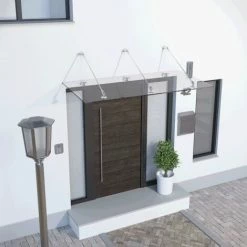 SCHULTE Vordach Glas Glasvordach VSG Echtglas Edelstahl Überdachung Türdach 1800x907 9 SCHULTE Vordach Glas Glasvordach VSG Echtglas Edelstahl Überdachung Türdach 1800x907 -SCHULTE Shop 11177439 3