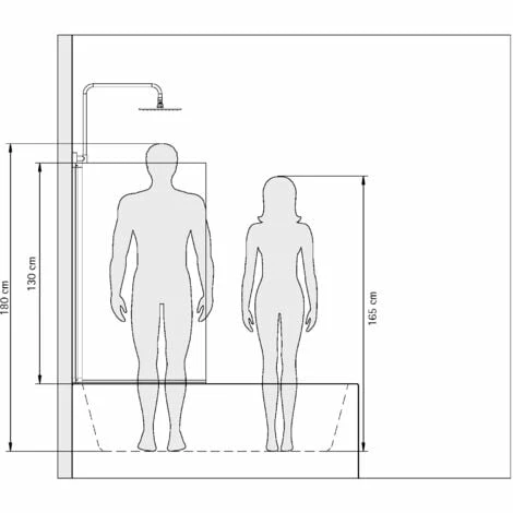 Schulte Duschwand Berlin, 70 X 130 Cm, 5 Mm Sicherheitsglas, Duschabtrennung Für Badewanne Alu-Natur, ESG Klar Hell 5 Schulte Duschwand Berlin, 70 X 130 Cm, 5 Mm Sicherheitsglas, Duschabtrennung Für Badewanne Alu-Natur, ESG Klar Hell – Bild 4