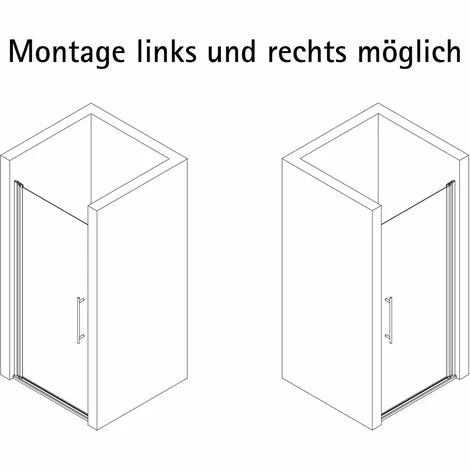 Duschtür Alexa Style 2.0 Drehtür In Nische Von Schulte, 5 Mm Sicherheitsglas (ESG) Dekor Depoli Light Inkl. Fixil Beschichtung, Profilfarbe: Alu Natur, 90 X 192 Cm 6 Duschtür Alexa Style 2.0 Drehtür In Nische Von Schulte, 5 Mm Sicherheitsglas (ESG) Dekor Depoli Light Inkl. Fixil Beschichtung, Profilfarbe: Alu Natur, 90 X 192 Cm – Bild 4