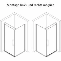Duschkabine Alexa Style 2.0 Drehtür Inkl. Seitenwand Mit Dekor Von Schulte, 5 Mm Sicherheitsglas (ESG) Dekor Depoli Light Inkl. Fixil Beschichtung, Profilfarbe: Alu Natur, 90 X 90 X 192 Cm 10 Duschkabine Alexa Style 2.0 Drehtür Inkl. Seitenwand Mit Dekor Von Schulte, 5 Mm Sicherheitsglas (ESG) Dekor Depoli Light Inkl. Fixil Beschichtung, Profilfarbe: Alu Natur, 90 X 90 X 192 Cm -SCHULTE Shop 20201537 4