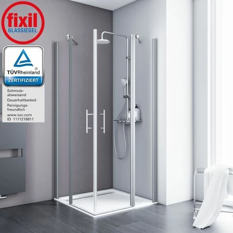 Duschkabine Alexa Style 2.0 Eckeinstieg von Schulte, 5 mm Sicherheitsglas (ESG) Klar hell inkl. fixil Beschichtung, Profilfarbe: Alu Natur, 90 x 80 x 192 cm Duschkabine Alexa Style 2.0 Eckeinstieg Von Schulte, 5 Mm Sicherheitsglas (ESG) Klar Hell Inkl. Fixil Beschichtung, Profilfarbe: Alu Natur, 90 X 80 X 192 Cm -SCHULTE Shop 20414915 2