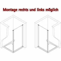Duschtür Sunny Drehtür In Nische Von Schulte, 5 Mm Sicherheitsglas (ESG) Klar Hell, Profilfarbe: Alu Natur, 90 X 180 Cm 9 Duschtür Sunny Drehtür In Nische Von Schulte, 5 Mm Sicherheitsglas (ESG) Klar Hell, Profilfarbe: Alu Natur, 90 X 180 Cm -SCHULTE Shop 20613326 4