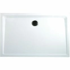 Duschwanne Aus Sanitär-Acryl Extra-flach Von Schulte, Inkl. Markenablauf (Durchmesser 9cm) Und Füße, Ohne Schürze, Höhenverstellbarkeit Ohne Schürze: 13 - 20 Cm, Rechteck, Alpinweiß, 80 X 100 Cm