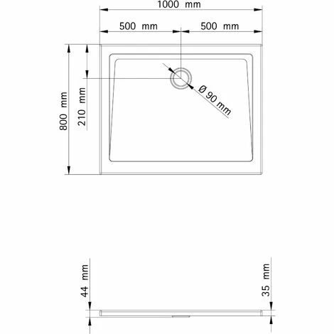 Duschwanne Aus Sanitär-Acryl Extra-flach Von Schulte, Inkl. Markenablauf (Durchmesser 9cm) Und Füße, Ohne Schürze, Höhenverstellbarkeit Ohne Schürze: 13 - 20 Cm, Rechteck, Alpinweiß, 80 X 100 Cm 4 Duschwanne Aus Sanitär-Acryl Extra-flach Von Schulte, Inkl. Markenablauf (Durchmesser 9cm) Und Füße, Ohne Schürze, Höhenverstellbarkeit Ohne Schürze: 13 - 20 Cm, Rechteck, Alpinweiß, 80 X 100 Cm – Bild 2