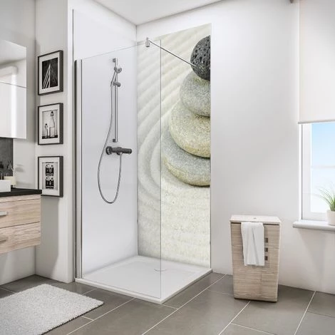 Verkleidungsplatte DecoDesign Foto Von Schulte, 3 Mm Starke Aluminiumverbundplatte, Inkl. Fixierklebeband Und Unterlegkeile, 90 X 210 Cm, Motiv: Zen-Steine + Sand 3 Verkleidungsplatte DecoDesign Foto Von Schulte, 3 Mm Starke Aluminiumverbundplatte, Inkl. Fixierklebeband Und Unterlegkeile, 90 X 210 Cm, Motiv: Zen-Steine + Sand