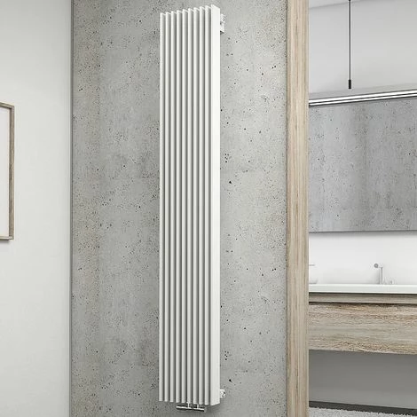 Badheizkörper London Von Schulte, Heizkörper Mit Anschluss Unten Mittig, Alpinweiß, 29,5 X 180 Cm, 1018 Watt Leistung 3 Badheizkörper London Von Schulte, Heizkörper Mit Anschluss Unten Mittig, Alpinweiß, 29,5 X 180 Cm, 1018 Watt Leistung