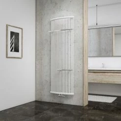 Badheizkörper Basel Inkl. 2 Handtuchhalter Von Schulte, Anschluss Unten Mittig, Alpinweiß, 58 X 160 Cm, 1040 Watt Leistung