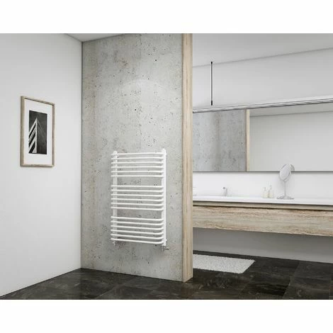 Badheizkörper Amsterdam II Von Schulte, Anschluss Unten Rechts/ Links Oder Elektrobetrieb Möglich, Alpinweiß, 60 X 91, 5 Cm, 632 Watt Leistung 4 Badheizkörper Amsterdam II Von Schulte, Anschluss Unten Rechts/ Links Oder Elektrobetrieb Möglich, Alpinweiß, 60 X 91, 5 Cm, 632 Watt Leistung – Bild 2