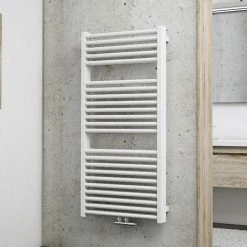 Badheizkörper München Powerpack Von Schulte, Anschluss Unten Mittig, Alpinweiß, 60 X 123 Cm, 986 Watt Leistung