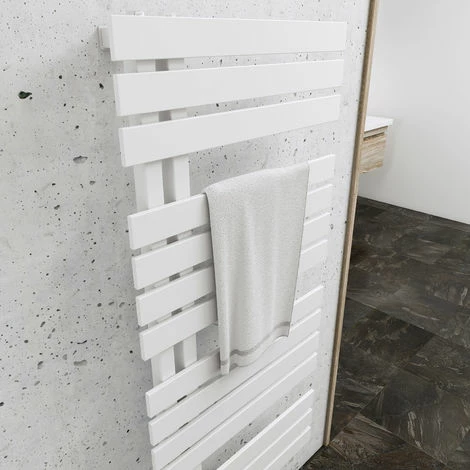 Schulte Badheizkörper Breda, Flacher Designheizkörper Mit Seitlich Versetztem Mittelanschluss, Stahl Pulverbeschichtet In Alpinweiß, 106 X 50 Cm 7 Schulte Badheizkörper Breda, Flacher Designheizkörper Mit Seitlich Versetztem Mittelanschluss, Stahl Pulverbeschichtet In Alpinweiß, 106 X 50 Cm – Bild 5