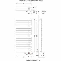 Schulte Badheizkörper Breda, Flacher Designheizkörper Mit Seitlich Versetztem Mittelanschluss, Stahl Pulverbeschichtet In Café Braun, 106 X 50 Cm 8 Schulte Badheizkörper Breda, Flacher Designheizkörper Mit Seitlich Versetztem Mittelanschluss, Stahl Pulverbeschichtet In Café Braun, 106 X 50 Cm -SCHULTE Shop 20884217 2