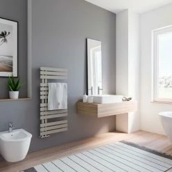 Schulte Badheizkörper Breda, Flacher Designheizkörper Mit Seitlich Versetztem Mittelanschluss, Stahl Pulverbeschichtet In Café Braun, 106 X 50 Cm 11 Schulte Badheizkörper Breda, Flacher Designheizkörper Mit Seitlich Versetztem Mittelanschluss, Stahl Pulverbeschichtet In Café Braun, 106 X 50 Cm -SCHULTE Shop 20884217 5