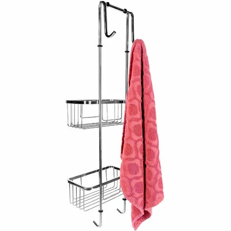 Duschzubehör Duschablage Zum Hängen Von Schulte, Farbe: Chromoptik, 2 Etagen 4 Duschzubehör Duschablage Zum Hängen Von Schulte, Farbe: Chromoptik, 2 Etagen – Bild 2