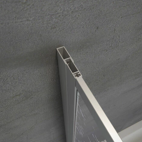 Schulte Duschwand Well mit Seitenwand, 129 x 140 x 70 cm, 3-teilig faltbar, Kunstglas Tropfen-Dekor, Profilfarbe: Alunatur Schulte Duschwand Well Mit Seitenwand, 129 X 140 X 70 Cm, 3-teilig Faltbar, Kunstglas Tropfen-Dekor, Profilfarbe: Alunatur -SCHULTE Shop 29404643 2