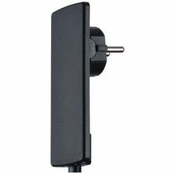 Schulte Winkelstecker EVOLINE PLUG, Schwarz Flache Bauform, Ohne Anschlussleitung 151000000100