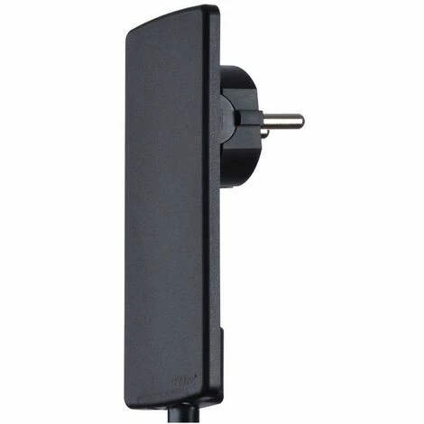 Schulte Winkelstecker EVOLINE PLUG, Schwarz Flache Bauform, Ohne Anschlussleitung 151000000100 2 Schulte Winkelstecker EVOLINE PLUG, Schwarz Flache Bauform, Ohne Anschlussleitung 151000000100