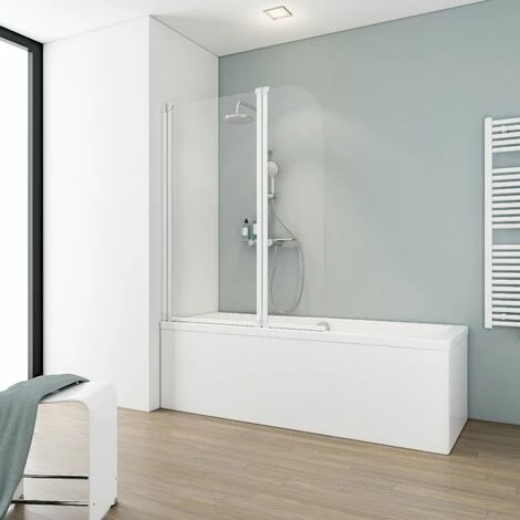 Badewannenfaltwand Komfort Teilgerahmt 2 -teilig Von Schulte, 3 Mm Sicherheitsglas (ESG) Klar Hell, Profilfarbe: Alpinweiß, Anschlag Standardmäßig Links,optional Rechts, 114 X 140 Cm 3 Badewannenfaltwand Komfort Teilgerahmt 2 -teilig Von Schulte, 3 Mm Sicherheitsglas (ESG) Klar Hell, Profilfarbe: Alpinweiß, Anschlag Standardmäßig Links,optional Rechts, 114 X 140 Cm