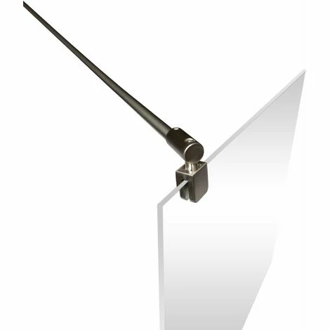 Schulte Stabilisator Für 5-8 Mm Glas, Kürzbar Und Winkelbar, Haltestange Für Glas/Wand Stabilisation, Wandhalterung Für Duschwand, Edelstahloptik, Individuell Kürzbar, 122 Cm 6 Schulte Stabilisator Für 5-8 Mm Glas, Kürzbar Und Winkelbar, Haltestange Für Glas/Wand Stabilisation, Wandhalterung Für Duschwand, Edelstahloptik, Individuell Kürzbar, 122 Cm – Bild 4