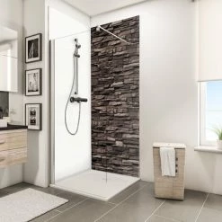 Schulte DecoDesign Wandverkleidung, Dekor Stein Verblender Schiefer, 3 Mm Aluminium-Verbundplatte, Fugenfreier Fliesenersatz, 100 X 210 Cm