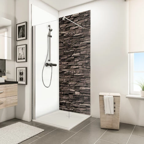 Schulte DecoDesign Wandverkleidung, Dekor Stein Verblender Schiefer, 3 Mm Aluminium-Verbundplatte, Fugenfreier Fliesenersatz, 100 X 210 Cm 3 Schulte DecoDesign Wandverkleidung, Dekor Stein Verblender Schiefer, 3 Mm Aluminium-Verbundplatte, Fugenfreier Fliesenersatz, 100 X 210 Cm