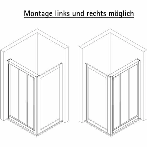 Schulte Sunny Gleittür Inklusive Seitenwand,Profilfarbe: Alunatur, Höhe: 175 Cm, Gleittür: 75 Cm, Seitenwand: 80 Cm 5 Schulte Sunny Gleittür Inklusive Seitenwand,Profilfarbe: Alunatur, Höhe: 175 Cm, Gleittür: 75 Cm, Seitenwand: 80 Cm – Bild 3