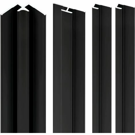 Verkleidungsplatte DecoDesign Zubehörset von Schulte, beinhaltet 2 Endprofile, 1 Eckverbinder in Ecke, 1 Flächenverbinder, 210cm, Set in Schwarz Matt Verkleidungsplatte DecoDesign Zubehörset Von Schulte, Beinhaltet 2 Endprofile, 1 Eckverbinder In Ecke, 1 Flächenverbinder, 210cm, Set In Schwarz Matt -SCHULTE Shop 57244317 1