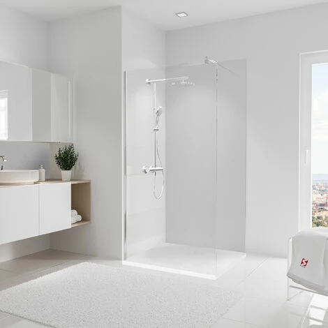 Schulte Wandverkleidung Duschrückwand DecoDesign Putzoptik-Weiß, 100 x 210 cm Schulte Wandverkleidung Duschrückwand DecoDesign Putzoptik-Weiß, 100 X 210 Cm -SCHULTE Shop 60286278 1