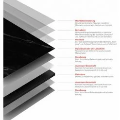 Schulte Verkleidungsplatte DecoDesign Stein Mamor-Grau Softtouch, Größe 100 X 255 Cm -SCHULTE Shop 60286316 3