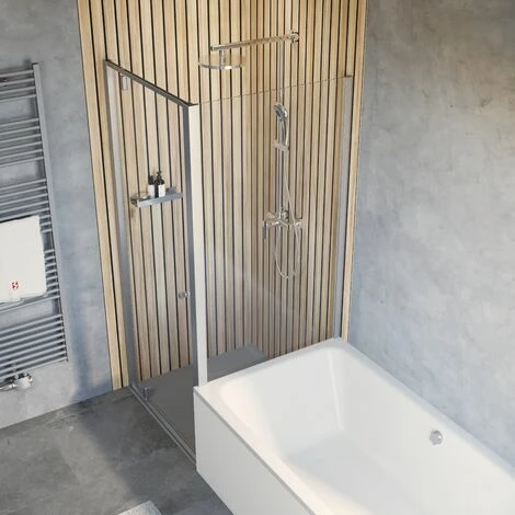 Schulte Duschkabine Drehtür Inkl. Verkürzte Seitenwand Trend 2.0, Größe: 90 X 90 Cm, Höhe 200 Cm, Profilfarbe: Alu Natur, Sicherheitsglas: Klar Hell 3 Schulte Duschkabine Drehtür Inkl. Verkürzte Seitenwand Trend 2.0, Größe: 90 X 90 Cm, Höhe 200 Cm, Profilfarbe: Alu Natur, Sicherheitsglas: Klar Hell