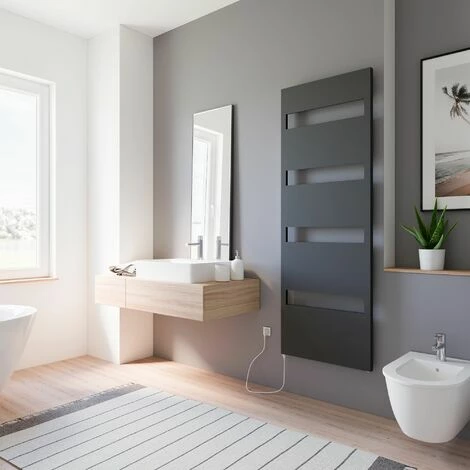 Schulte Heizkörper* Turin Befüllt, Inkl. Heizstab Und Befüllung, Größe: 170,3 X 60,5 Cm, Farbe: Anthrazit, Heizstab 1 Links 3 Schulte Heizkörper* Turin Befüllt, Inkl. Heizstab Und Befüllung, Größe: 170,3 X 60,5 Cm, Farbe: Anthrazit, Heizstab 1 Links