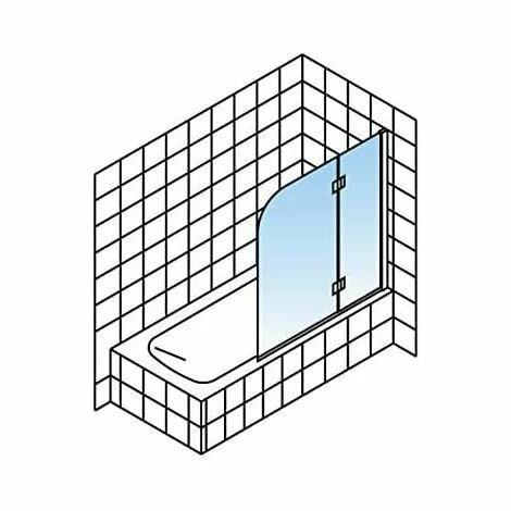 Schulte Badewannaufsatz Hamburg 2-teilig Zum Kleben, Profilfarbe: Alu Naur, Sicherheitsglas Klar Hell, Größe: 112 X 140 Cm 6 Schulte Badewannaufsatz Hamburg 2-teilig Zum Kleben, Profilfarbe: Alu Naur, Sicherheitsglas Klar Hell, Größe: 112 X 140 Cm – Bild 4