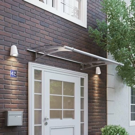 SCHULTE Vordach Haustürdach Edelstahl Acrylglas Klar 2050x1420 Überdachung Türdach 3 SCHULTE Vordach Haustürdach Edelstahl Acrylglas Klar 2050x1420 Überdachung Türdach