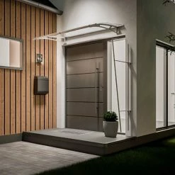 SCHULTE Vordach 1500x950 Haustürdach Edelstahl Acrylglas Klar Überdachung Türdach -SCHULTE Shop 6826711 3