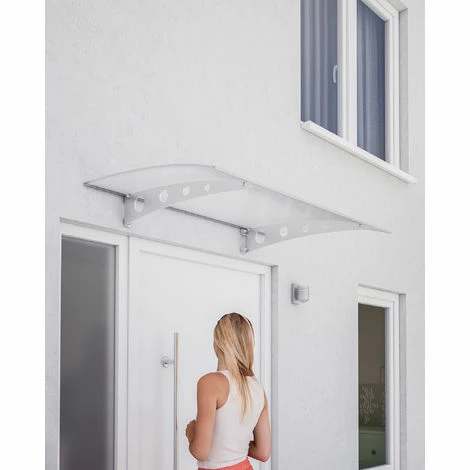 SCHULTE Vordach Haustürdach Polycarbonat Klar Verzinkt 1200x800 Überdachung Türdach 3 SCHULTE Vordach Haustürdach Polycarbonat Klar Verzinkt 1200x800 Überdachung Türdach