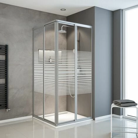 Schulte Duschkabine Sunny Variabler Eckeinstieg Mit Schiebetüren, 3mm Sicherheitsglas ESG Dekor Querstreifen, Größe: Variabel 80 - 90 Cm, Profilfarbe: Alu Natur 3 Schulte Duschkabine Sunny Variabler Eckeinstieg Mit Schiebetüren, 3mm Sicherheitsglas ESG Dekor Querstreifen, Größe: Variabel 80 - 90 Cm, Profilfarbe: Alu Natur