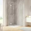 Schulte Duschwand Walk In Mit Dreh-Falt- Element, 6 Mm ESG Sicherheitsglas Klar Hell, Profilfarbe: Alu Natur, Größe: 120 X 200 Cm, Anschlag Links 2 Schulte Duschwand Walk In Mit Dreh-Falt- Element, 6 Mm ESG Sicherheitsglas Klar Hell, Profilfarbe: Alu Natur, Größe: 120 X 200 Cm, Anschlag Links -SCHULTE Shop 71990845 1