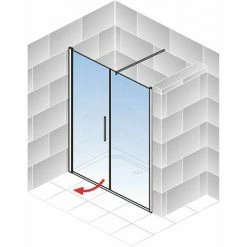 Schulte Duschtür Drehtür Mit Nebenteil Garant 2.0, 6mm ESG Sicherheitsglas Klar Hell, Profilfarbe: Chromoptik, Größe 120 X 200 Cm, Anschlag Rechts -SCHULTE Shop 71990851 3