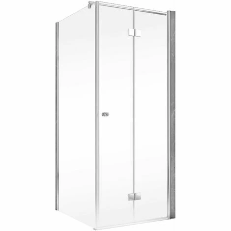 Schulte Drehfalttür Mit Seitenwand Garant 2.0, 6 Mm ESG Sicherheitsglas Klar Hell, Profilfarbe: Alu Natur, Größe 90 X 90 X 200 Cm, Anschlag Links 4 Schulte Drehfalttür Mit Seitenwand Garant 2.0, 6 Mm ESG Sicherheitsglas Klar Hell, Profilfarbe: Alu Natur, Größe 90 X 90 X 200 Cm, Anschlag Links – Bild 2