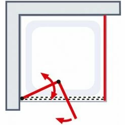 Schulte Drehfalttür Mit Seitenwand Garant 2.0, 6 Mm ESG Sicherheitsglas Klar Hell, Profilfarbe: Alu Natur, Größe 90 X 90 X 200 Cm, Anschlag Rechts 10 Schulte Drehfalttür Mit Seitenwand Garant 2.0, 6 Mm ESG Sicherheitsglas Klar Hell, Profilfarbe: Alu Natur, Größe 90 X 90 X 200 Cm, Anschlag Rechts -SCHULTE Shop 71990863 4