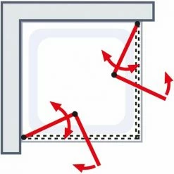 Schulte Drehfalttür Als Eckeinstieg Garant 2.0, 6 Mm ESG Sicherheitsglas Klar Hell, Größe: 90 X 90 X 200 Cm, Profilfarbe: Alu Natur 10 Schulte Drehfalttür Als Eckeinstieg Garant 2.0, 6 Mm ESG Sicherheitsglas Klar Hell, Größe: 90 X 90 X 200 Cm, Profilfarbe: Alu Natur -SCHULTE Shop 71990872 4