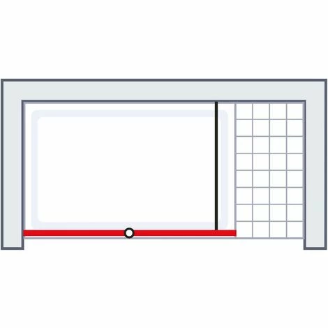 Schulte Duschwand Walk In Mit Dreh-Falt- Element, 6 Mm ESG Sicherheitsglas Klar Hell, Profilfarbe: Alu Natur, Größe: 90 X 200 Cm, Anschlag Links 5 Schulte Duschwand Walk In Mit Dreh-Falt- Element, 6 Mm ESG Sicherheitsglas Klar Hell, Profilfarbe: Alu Natur, Größe: 90 X 200 Cm, Anschlag Links – Bild 3