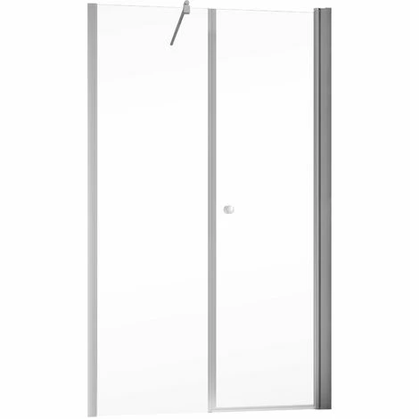 Schulte Duschtür Drehtür Mit Nebenteil Garant 2.0, 6mm ESG Sicherheitsglas Klar Hell, Profilfarbe: Alu Natur, Größe 140 X 200 Cm, Anschlag Rechts 4 Schulte Duschtür Drehtür Mit Nebenteil Garant 2.0, 6mm ESG Sicherheitsglas Klar Hell, Profilfarbe: Alu Natur, Größe 140 X 200 Cm, Anschlag Rechts – Bild 2