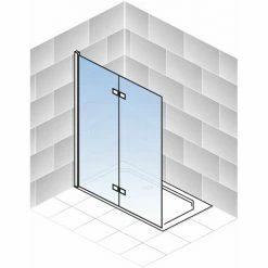 Schulte Duschwand Walk In Mit Dreh-Falt- Element, 6 Mm ESG Sicherheitsglas Klar Hell, Profilfarbe: Chromoptik, Größe: 100 X 200 Cm, Anschlag Links 9 Schulte Duschwand Walk In Mit Dreh-Falt- Element, 6 Mm ESG Sicherheitsglas Klar Hell, Profilfarbe: Chromoptik, Größe: 100 X 200 Cm, Anschlag Links -SCHULTE Shop 71990886 3