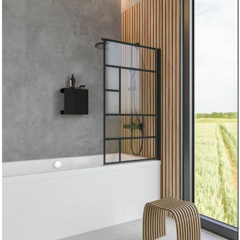 Schulte Duschwand 1-teilig Black Style ink. Fixil Beschichtung, Größe: 80 x 140 cm, 5 mm Sicherheitsglas Dekor Atelier, Profilfarbe: schwarz-matt Schulte Duschwand 1-teilig Black Style Ink. Fixil Beschichtung, Größe: 80 X 140 Cm, 5 Mm Sicherheitsglas Dekor Atelier, Profilfarbe: Schwarz-matt -SCHULTE Shop 72838758 1